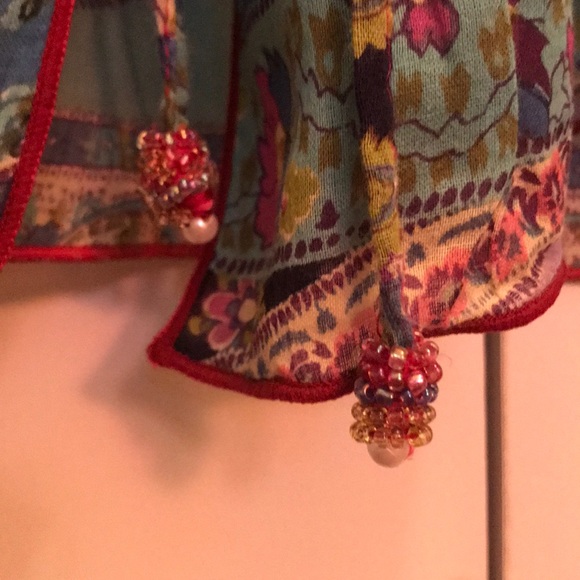 Blue Purple pattern blouse - Picture 6 of 6